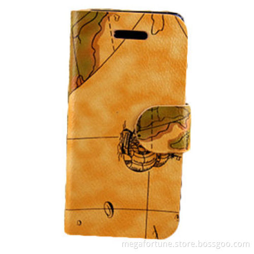 Leather Covers for iPhone 5 with Map Patterns, Various Colors are Available